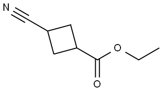 ethyl 3-cyanocyclobutane-1-carboxylate Structure