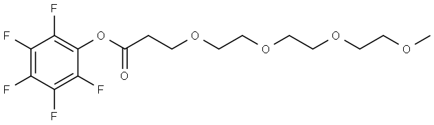 m-PEG4-PFP ester Structure