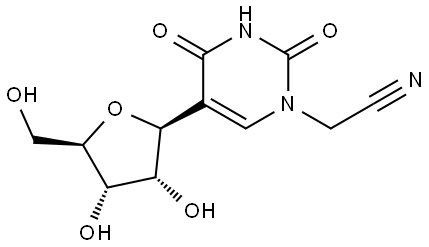 N1-Cyanomethyl pseudouridine Structure