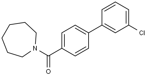 Methanone, (3'-chloro[1,1'-biphenyl]-4-yl)(hexahydro-1H-azepin-1-yl)- Structure