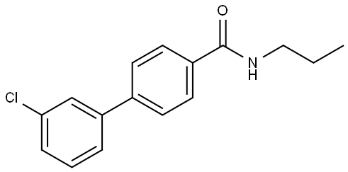 1,1'-Biphenyl]-4-carboxamide, 3'-chloro-N-propyl- Structure