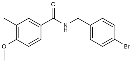 Benzamide, N-[(4-bromophenyl)methyl]-4-methoxy-3-methyl- Structure