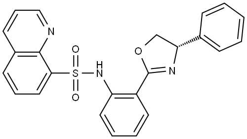 (S)-N-(2-(4-phenyl-4,5-dihydrooxazol-2-yl)phenyl)quinoline-8-sulfonamide Structure