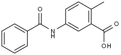 5-(Benzoylamino)-2-methylbenzoic acid Structure