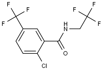 Benzamide, 2-chloro-N-(2,2,2-trifluoroethyl)-5-(trifluoromethyl)- Structure