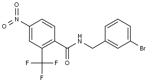 N-(3-bromobenzyl)-4-nitro-2-(trifluoromethyl)benzamide Structure