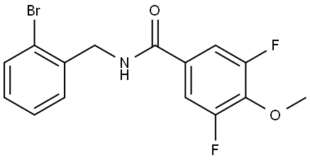 Benzamide, N-[(2-bromophenyl)methyl]-3,5-difluoro-4-methoxy- Structure