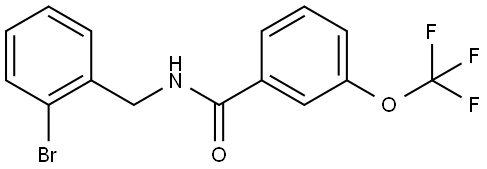 Benzamide, N-[(2-bromophenyl)methyl]-3-(trifluoromethoxy)- Structure