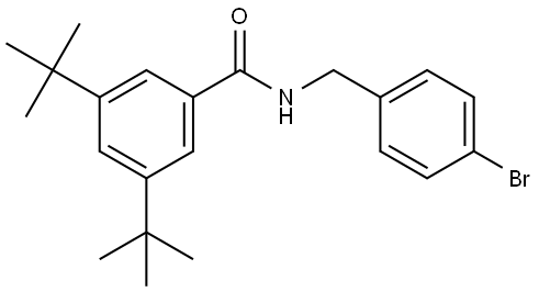 Benzamide, N-[(4-bromophenyl)methyl]-3,5-bis(1,1-dimethylethyl)- Structure