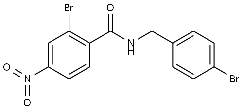 2-bromo-N-(4-bromobenzyl)-4-nitrobenzamide Structure