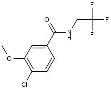 Benzamide, 4-chloro-3-methoxy-N-(2,2,2-trifluoroethyl)- Structure