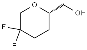(S)-(5,5-difluorotetrahydro-2H-pyran-2-yl)methanol Structure