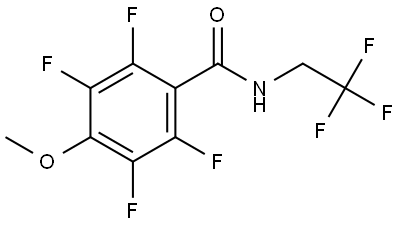 Benzamide, 2,3,5,6-tetrafluoro-4-methoxy-N-(2,2,2-trifluoroethyl)- Structure