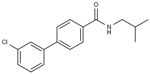 1,1'-Biphenyl]-4-carboxamide, 3'-chloro-N-(2-methylpropyl)- Structure