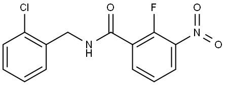 N-(2-chlorobenzyl)-2-fluoro-3-nitrobenzamide Structure