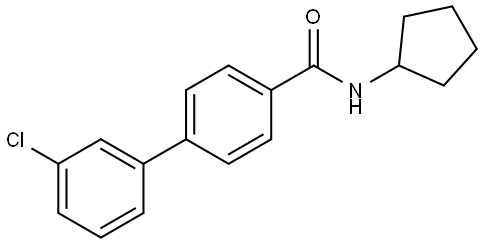 1,1'-Biphenyl]-4-carboxamide, 3'-chloro-N-cyclopentyl- Structure