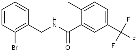 Benzamide, N-[(2-bromophenyl)methyl]-2-methyl-5-(trifluoromethyl)- Structure