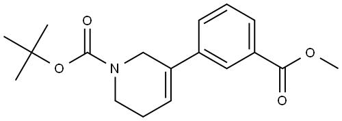 tert-butyl 5-(3-methoxycarbonylphenyl)-3,6-dihydro-2H-pyridine-1-carboxylate Structure