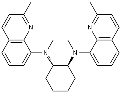 1,2-Cyclohexanediamine, N1,N2-dimethyl-N1,N2-bis(2-methyl-8-quinolinyl)-, (1S,2S)- Structure