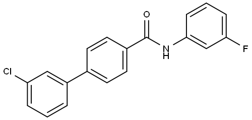 1,1'-Biphenyl]-4-carboxamide, 3'-chloro-N-(3-fluorophenyl)- Structure