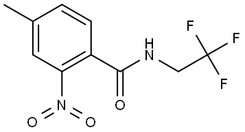 4-methyl-2-nitro-N-(2,2,2-trifluoroethyl)benzamide Structure