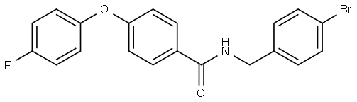 Benzamide, N-[(4-bromophenyl)methyl]-4-(4-fluorophenoxy)- Structure