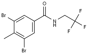 Benzamide, 3,5-dibromo-4-methyl-N-(2,2,2-trifluoroethyl)- Structure