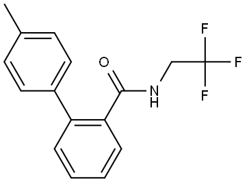 1,1'-Biphenyl]-2-carboxamide, 4'-methyl-N-(2,2,2-trifluoroethyl)- Structure