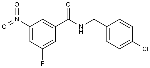 N-(4-chlorobenzyl)-3-fluoro-5-nitrobenzamide Structure