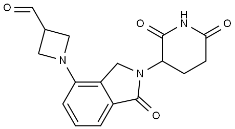 1-(2-(2,6-dioxopiperidin-3-yl)-1-oxoisoindolin-4-yl)azetidine-3-carbaldehyde Structure