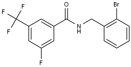 Benzamide, N-[(2-bromophenyl)methyl]-3-fluoro-5-(trifluoromethyl)- Structure