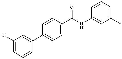 1,1'-Biphenyl]-4-carboxamide, 3'-chloro-N-(3-methylphenyl)- Structure