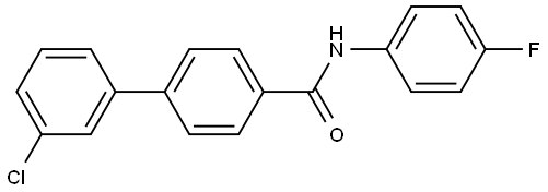 1,1'-Biphenyl]-4-carboxamide, 3'-chloro-N-(4-fluorophenyl)- Structure