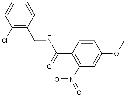 N-(2-chlorobenzyl)-4-methoxy-2-nitrobenzamide Structure