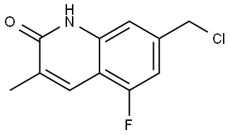 7-(chloromethyl)-5-fluoro-3-methyl-1H-quinolin-2-one Structure