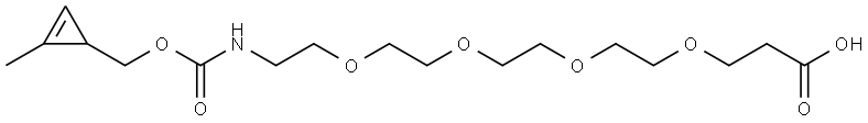 Methylcyclopropene-PEG4-COOH Structure