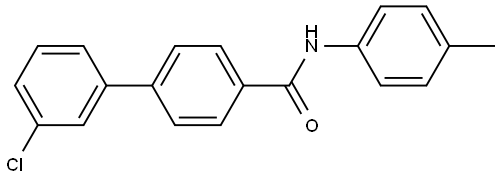 1,1'-Biphenyl]-4-carboxamide, 3'-chloro-N-(4-methylphenyl)- Structure