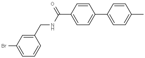 1,1'-Biphenyl]-4-carboxamide, N-[(3-bromophenyl)methyl]-4'-methyl- Structure