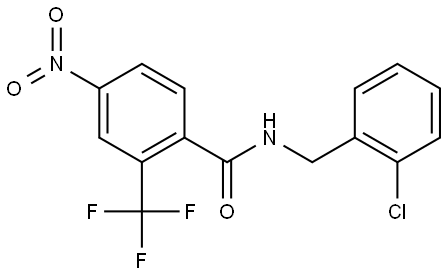 N-(2-chlorobenzyl)-4-nitro-2-(trifluoromethyl)benzamide Structure