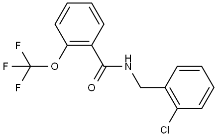 Benzamide, N-[(2-chlorophenyl)methyl]-2-(trifluoromethoxy)- Structure