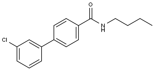 1,1'-Biphenyl]-4-carboxamide, N-butyl-3'-chloro- Structure