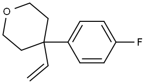 4-(4-fluorophenyl)-4-vinyltetrahydro-2H-pyran Structure