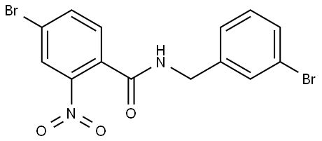 4-bromo-N-(3-bromobenzyl)-2-nitrobenzamide Structure