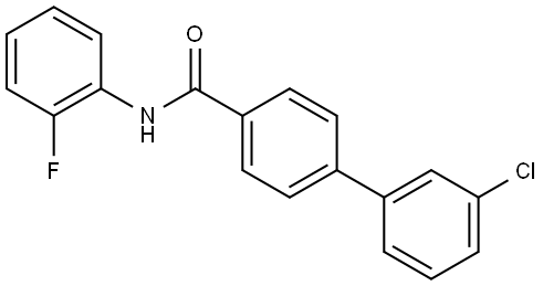 1,1'-Biphenyl]-4-carboxamide, 3'-chloro-N-(2-fluorophenyl)- Structure