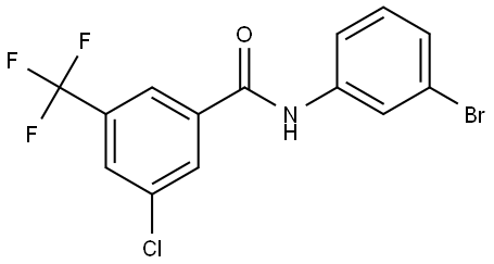 Benzamide, N-(3-bromophenyl)-3-chloro-5-(trifluoromethyl)- Structure