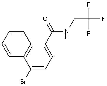 1-Naphthalenecarboxamide, 4-bromo-N-(2,2,2-trifluoroethyl)- Structure