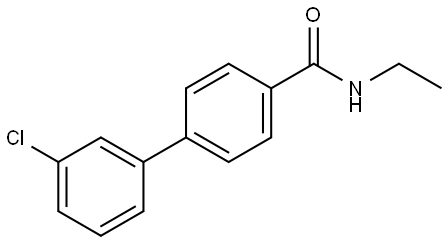 1,1'-Biphenyl]-4-carboxamide, 3'-chloro-N-ethyl- Structure