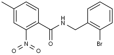 N-(2-bromobenzyl)-4-methyl-2-nitrobenzamide Structure