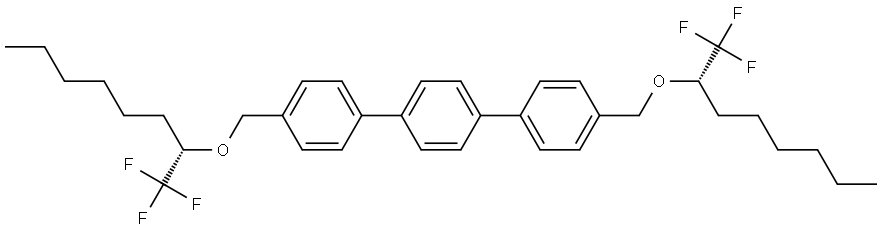 4,4''-bis(((S)-1,1,1-trifluorooctan-2-yl)oxy)-1,1':4',1''-terphenyl Structure