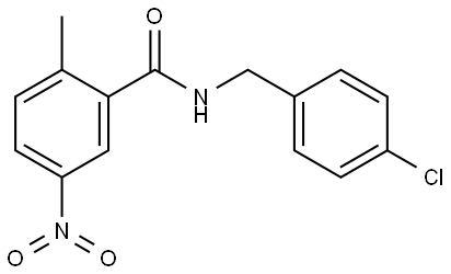 N-(4-chlorobenzyl)-2-methyl-5-nitrobenzamide Structure